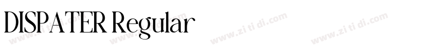 DISPATER Regular字体转换